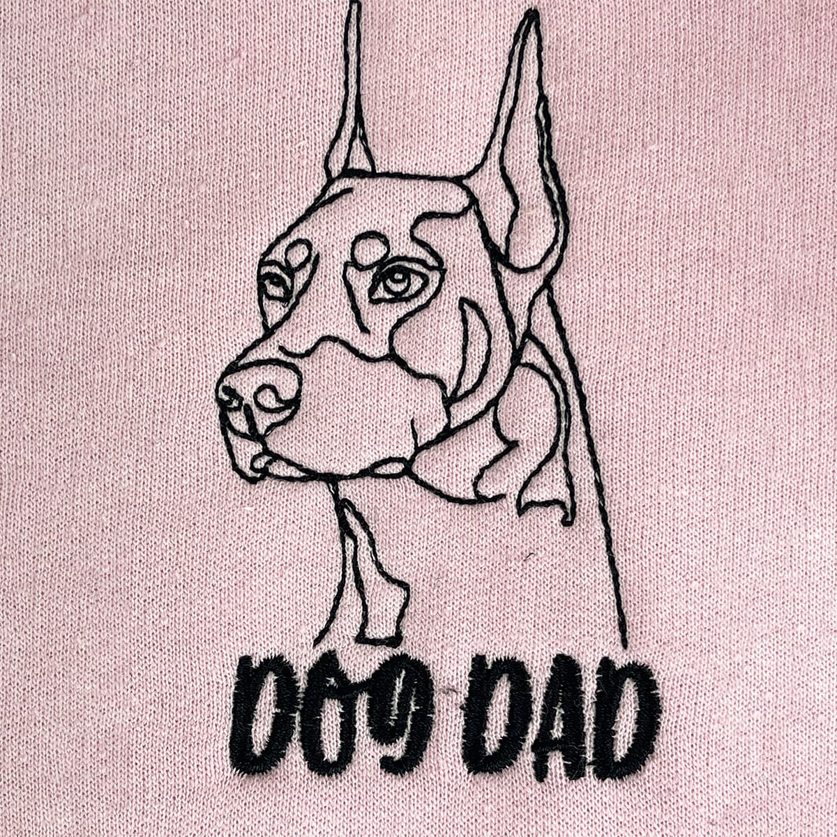 Personalized Doberman Dog Dad Embroidered Tote Bag, Custom Tote Bag with Dog Name, Best Gifts For Doberman Lovers em1