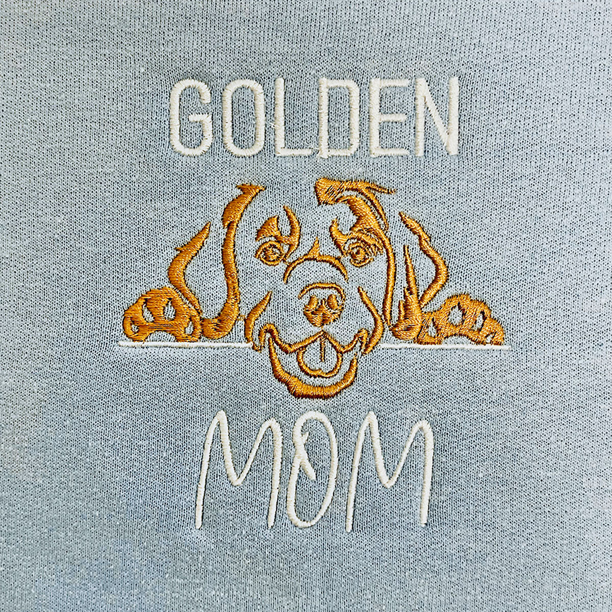 Personalized Golden Retriever Dog Mom Embroidered Tote Bag, Custom Tote Bag with Dog Name, Gifts for Golden Retriever Lovers em1