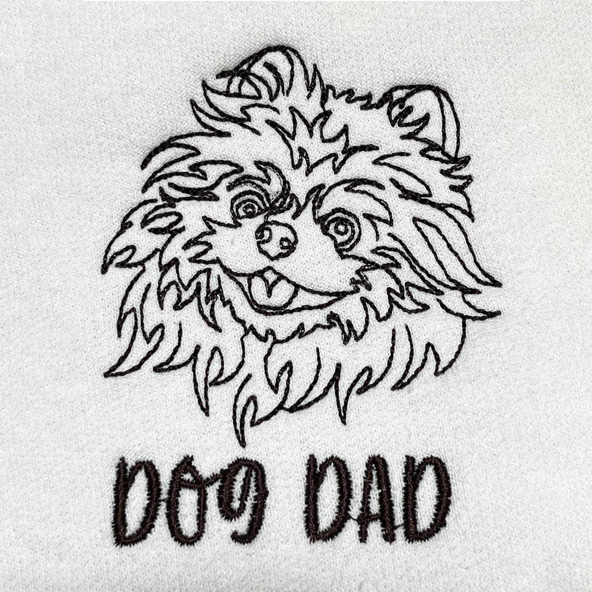 Personalized Pomeranian Dog Dad Embroidered Tote Bag, Custom Tote Bag with Dog Name, Best Gifts For Pomeranian Lovers em1