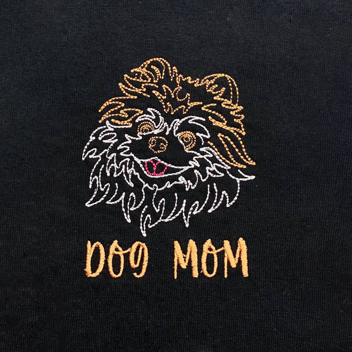 Personalized Pomeranian Dog Mom Embroidered Tote Bag, Custom Tote Bag with Dog Name, Best Gifts For Pomeranian Lovers em2