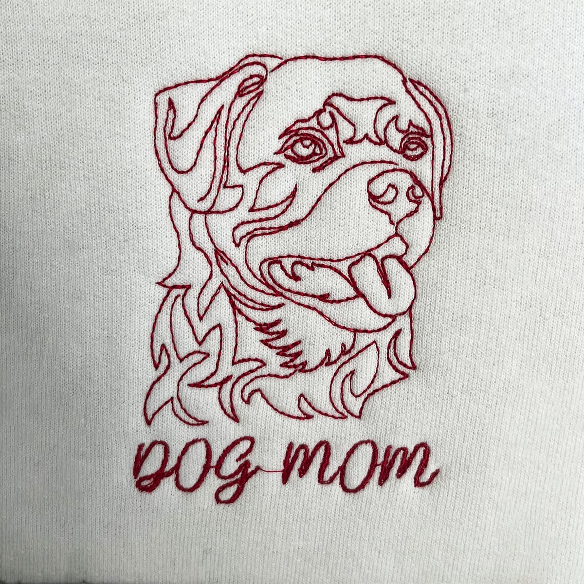 Personalized Rottweiler Dog Mom Tote Bag Embroidered with Dog Name, Unique Gifts For Rottweiler Lovers em2