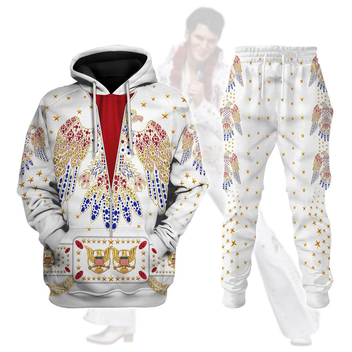 Pig Elvis Aloha Costume from Hawaii Hoodie Jogger, Sweatshirt T-Shirt Sweatpants Tracksuit TQT5