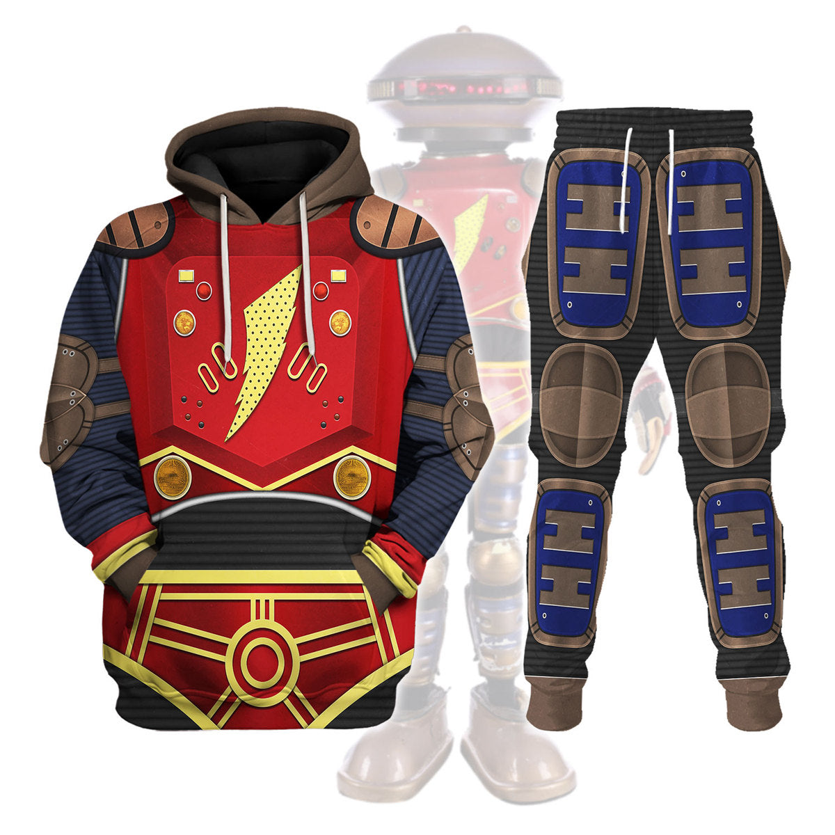 Pig Alpha 5 Warhammer Costume Hoodie Jogger, Pig Alpha 5 Marines Cosplay 3D Hoodie Pants, Warhammer 3D Tracksuit, Warhammer Game Outfit TQT4