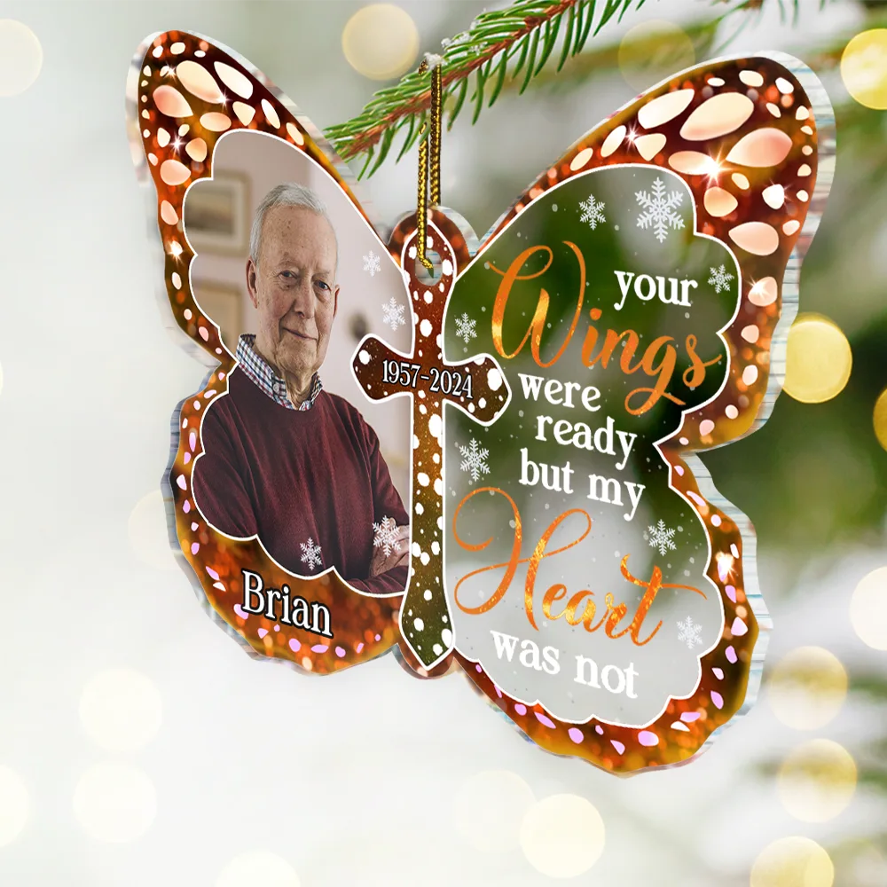 Custom Photo I Am Always With You Memorial - Personalized Custom Shaped Acrylic Ornament ORNA1210