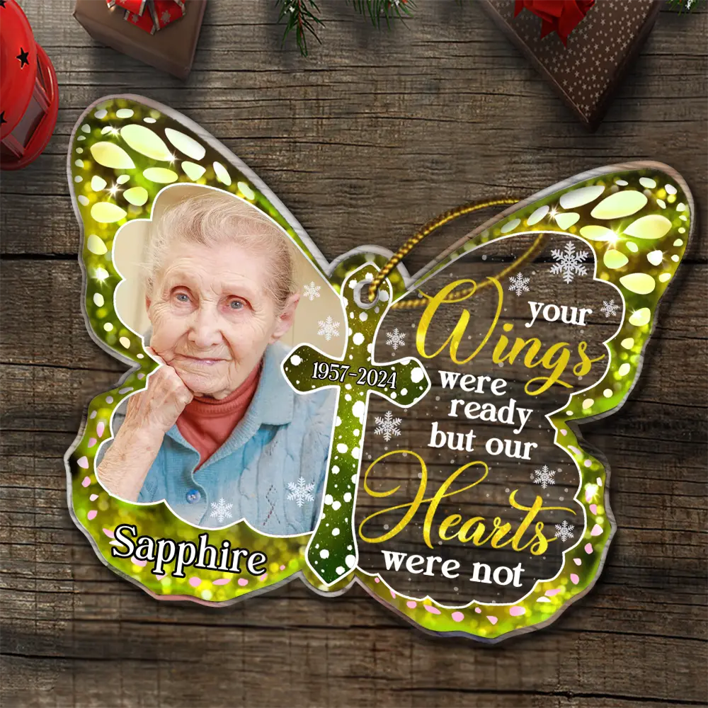 Custom Photo I Am Always With You Memorial - Personalized Custom Shaped Acrylic Ornament ORNA1210