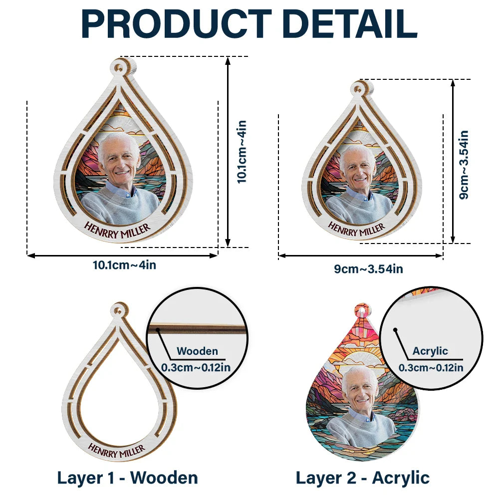 Custom Photo I Am Always With You - Personalized Suncatcher Ornament ORNA1210