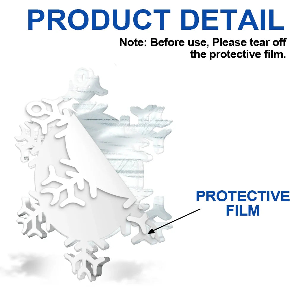 Custom Photo I Am Always With You Snowflake - Personalized Custom Shaped Acrylic Ornament ORNA1210