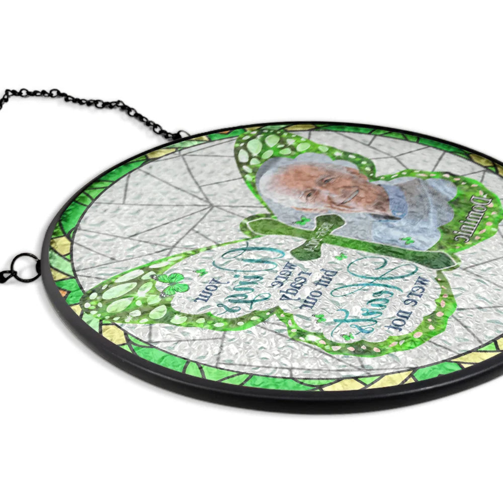 Custom Photo I Am Always With You - Personalized Stained Glass Window Hanging Suncatcher ORNA1210