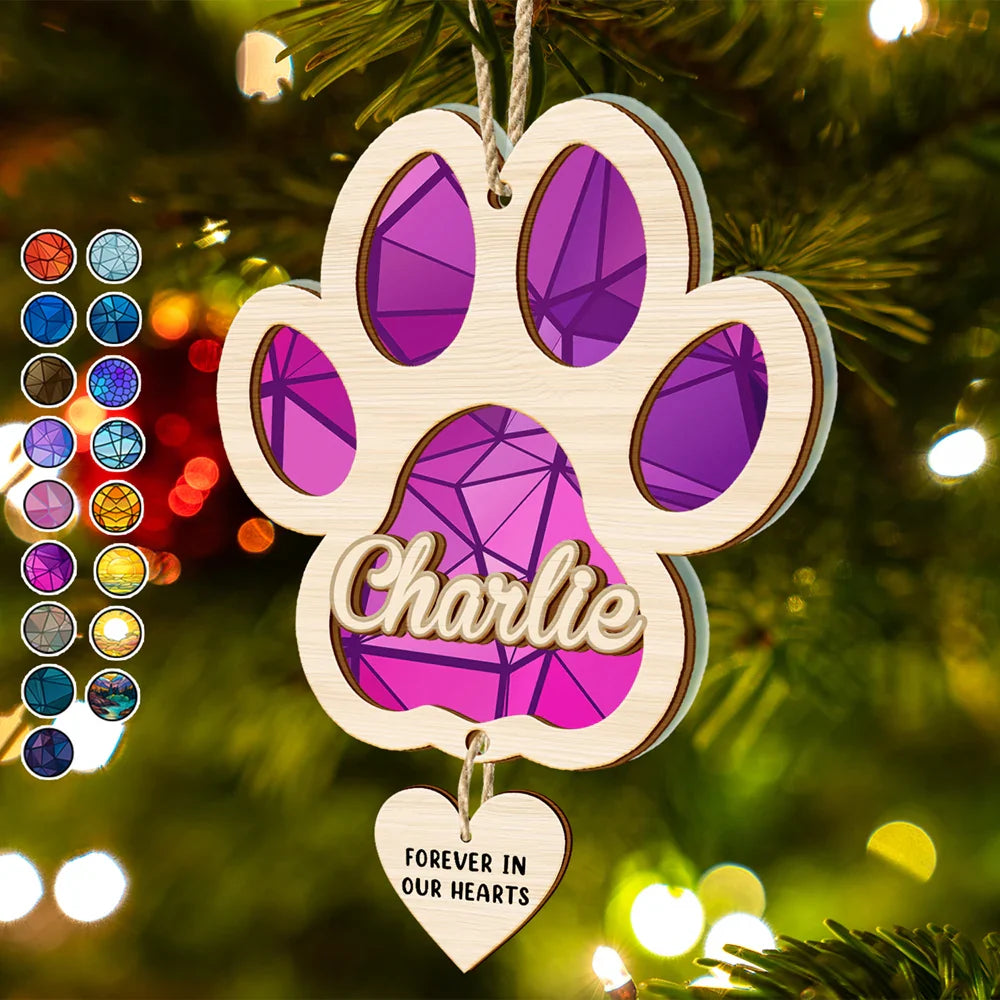 Rainbow Bridge Pet Memorial Christmas - Personalized Mix Ornament With Wooden Tag ORNA1210