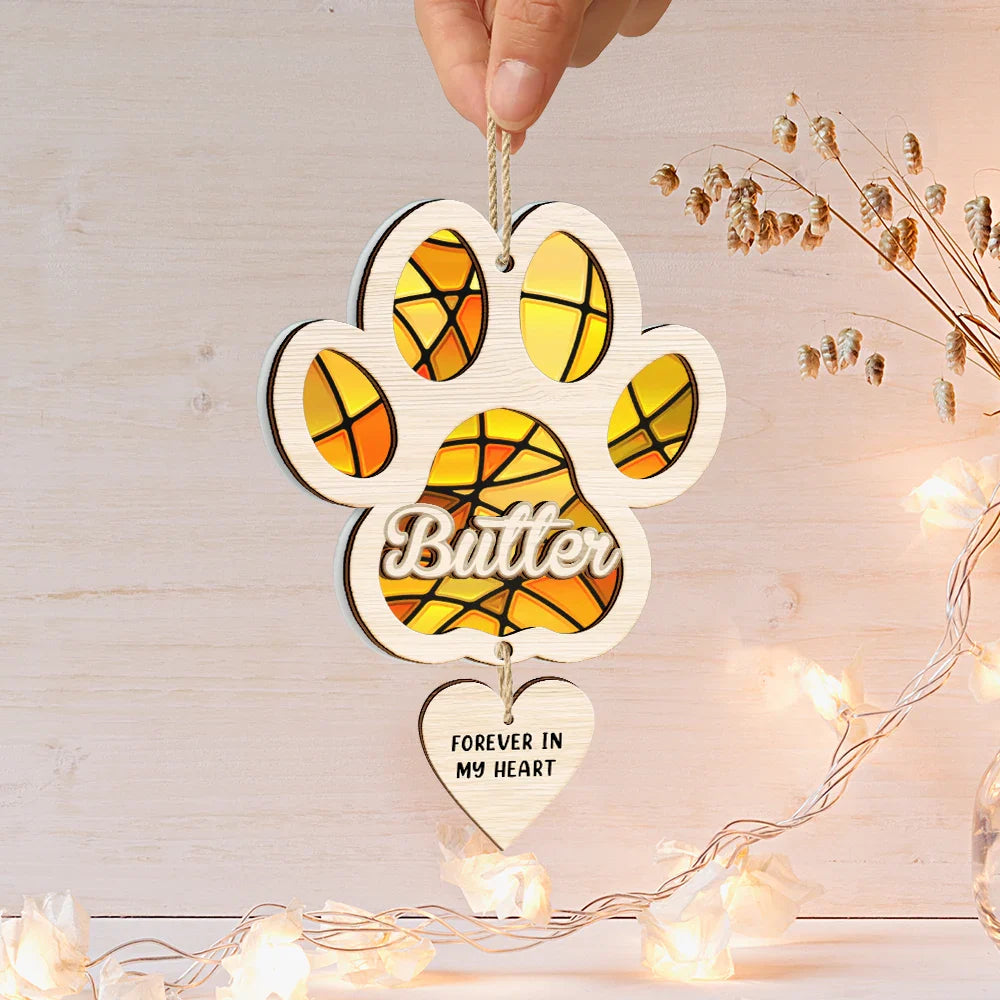 Rainbow Bridge Pet Memorial Christmas - Personalized Mix Ornament With Wooden Tag ORNA1210