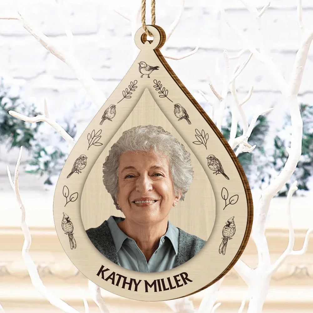 Custom Photo I Am Always With You Memorial Christmas - Personalized Custom Shaped Wooden Ornament ORNA1210