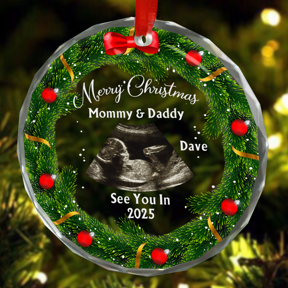 See You In Next Year - Personalized Glass Photo Ornament ORNA1210
