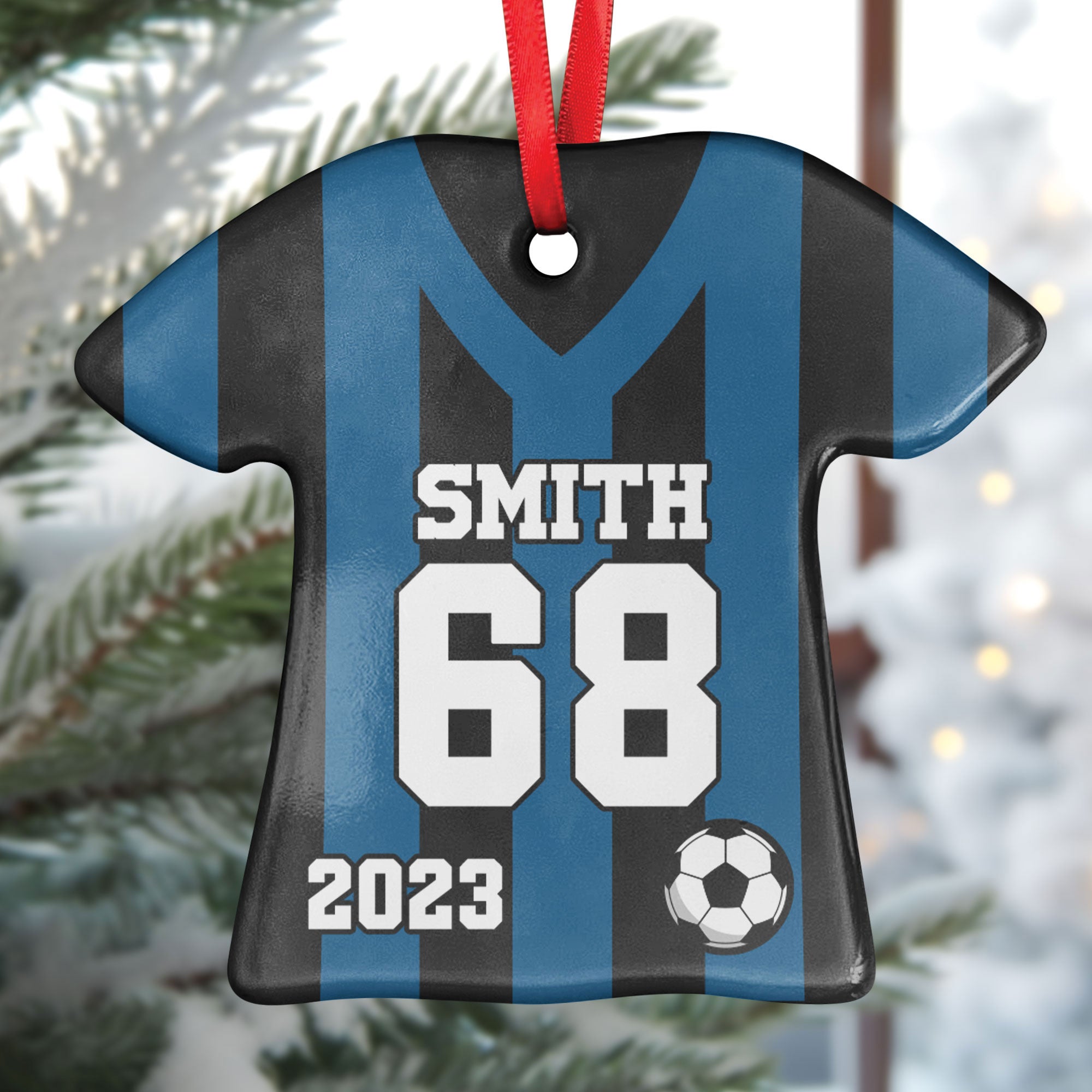 Soccer Uniform - Personalized Ceramic Ornament ORNA1210