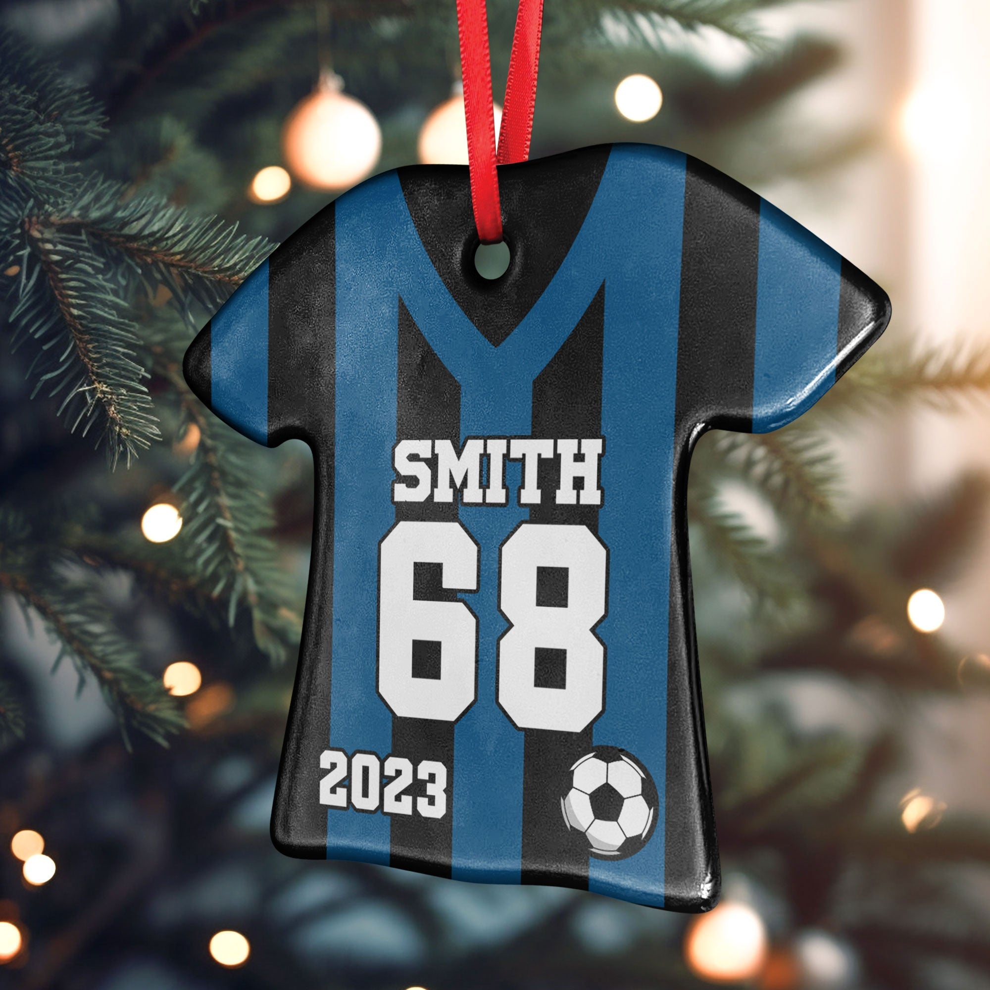 Soccer Uniform - Personalized Ceramic Ornament ORN0810