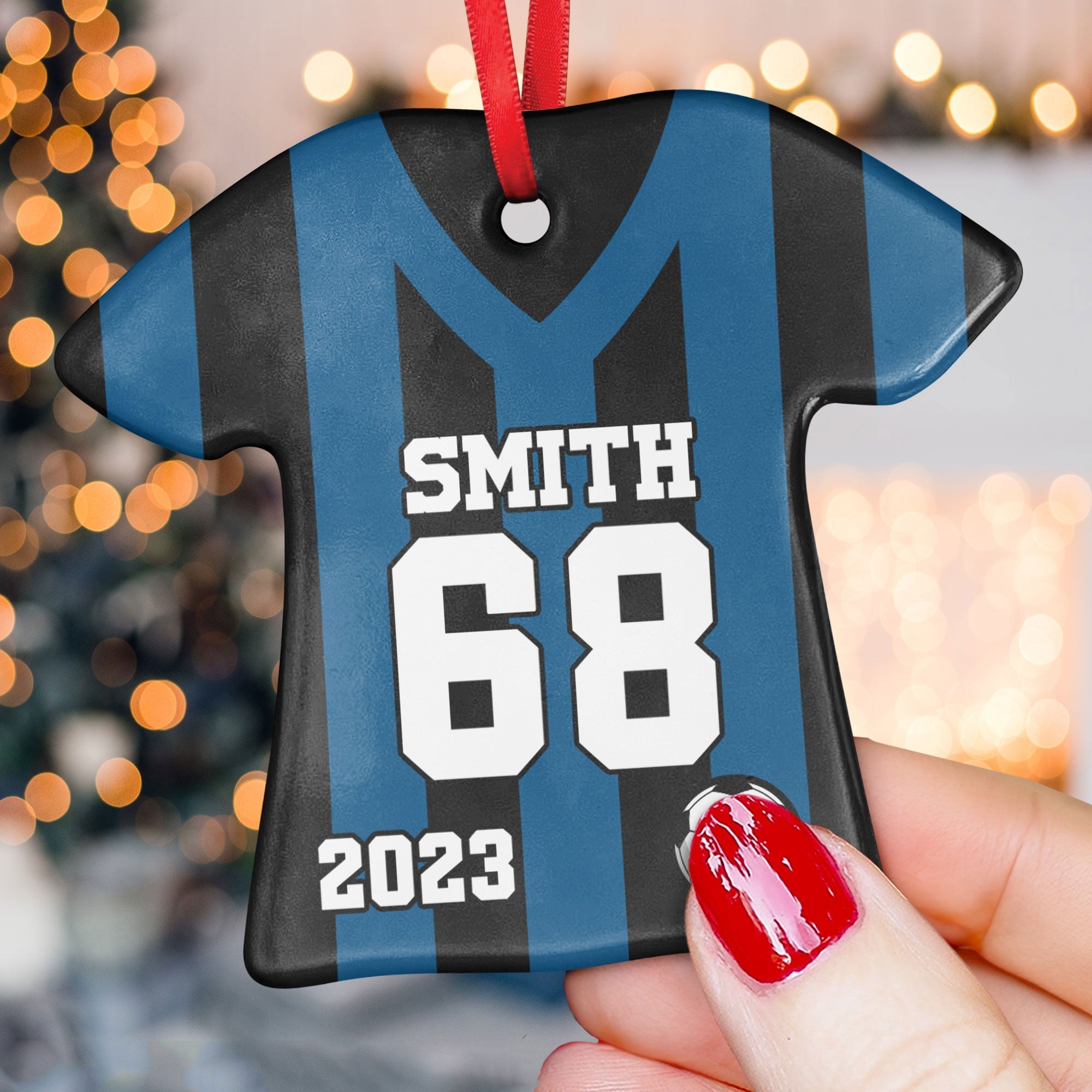 Soccer Uniform - Personalized Ceramic Ornament ORN0810
