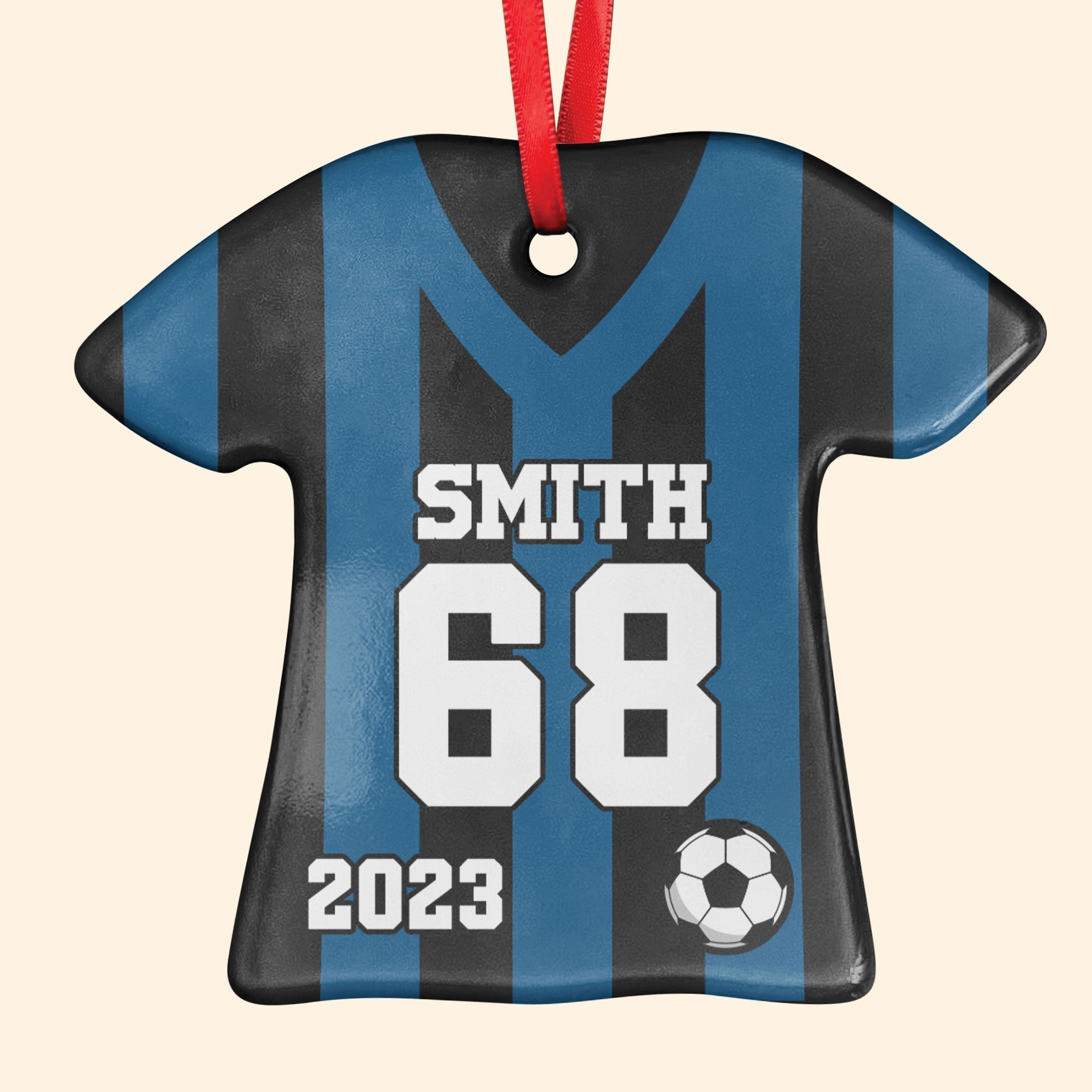 Soccer Uniform - Personalized Ceramic Ornament ORN0810
