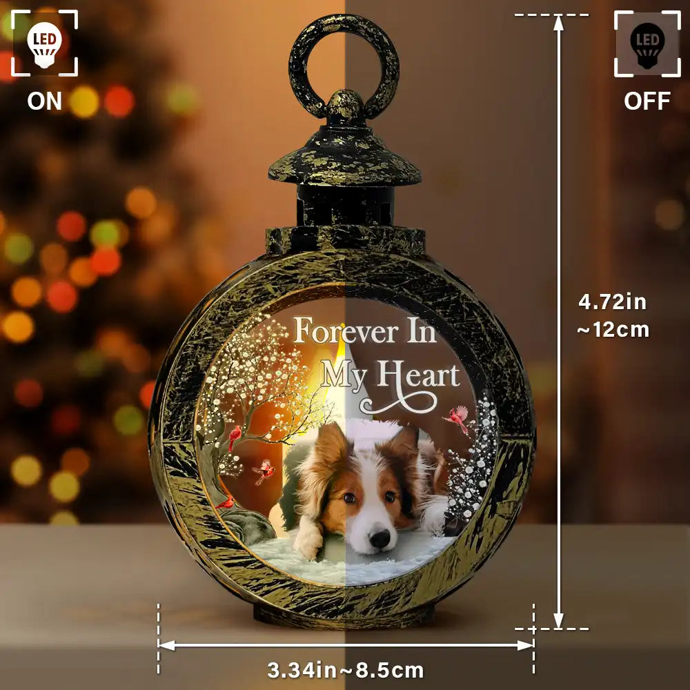 Custom Photo Memorial Although You Cannot See Me - Personalized Candlelight Lantern Ornament ORNA1210