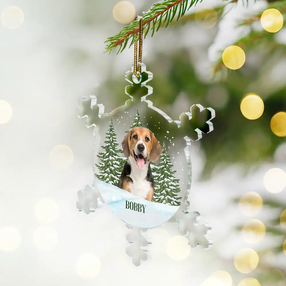 Christmas Custom Photo Family Pet Face - Personalized Custom Shaped Acrylic Ornament ORNA1210