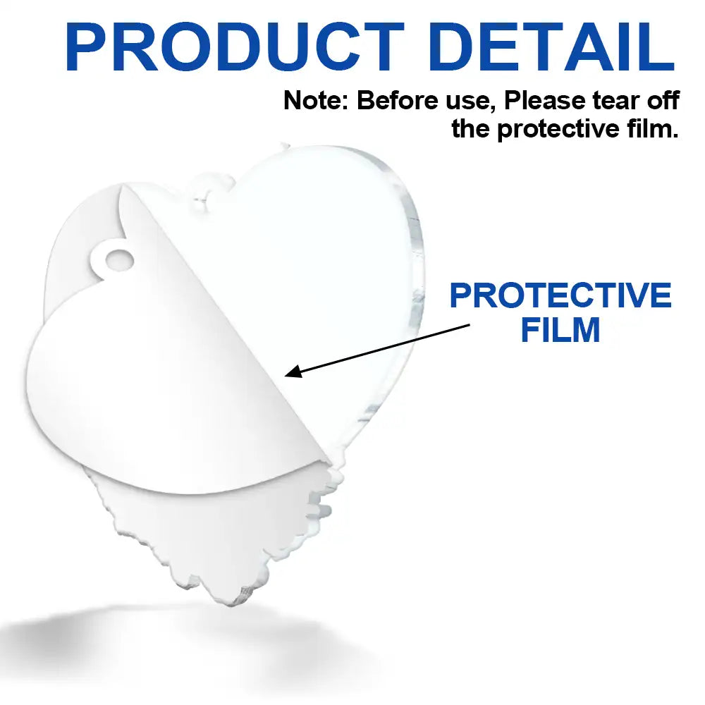 Custom Photo Christmas Memorial Hold You In My Heart - Personalized Custom Shaped Acrylic Ornament ORNA1210