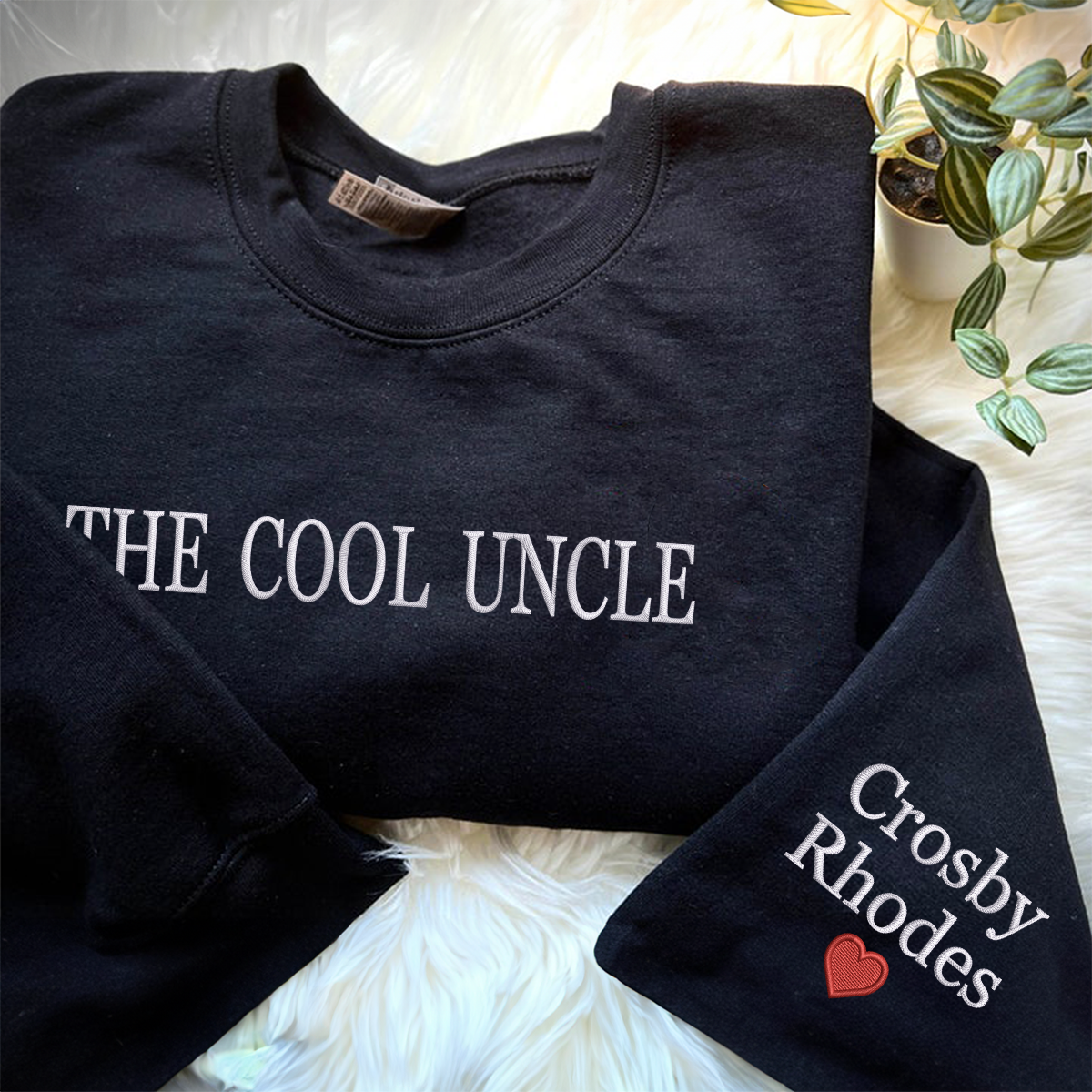 The Cool Uncle Sweatshirt, Uncle Sweatshirt Crewneck Embroidered, Best Father's Day Gifts em4