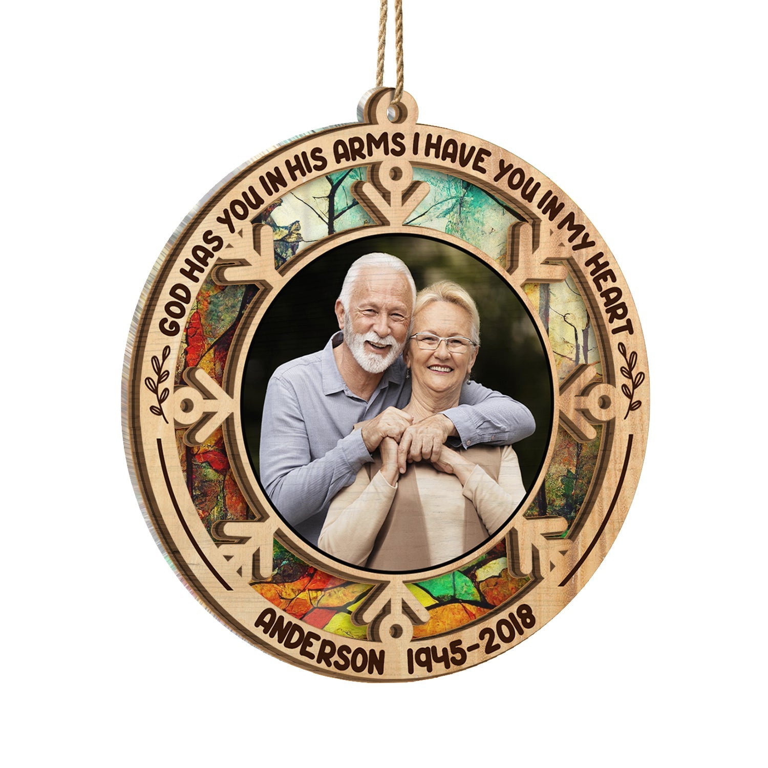 Custom Photo I Am Always With You - Memorial Gift - Personalized Suncatcher Ornament ORNA1210