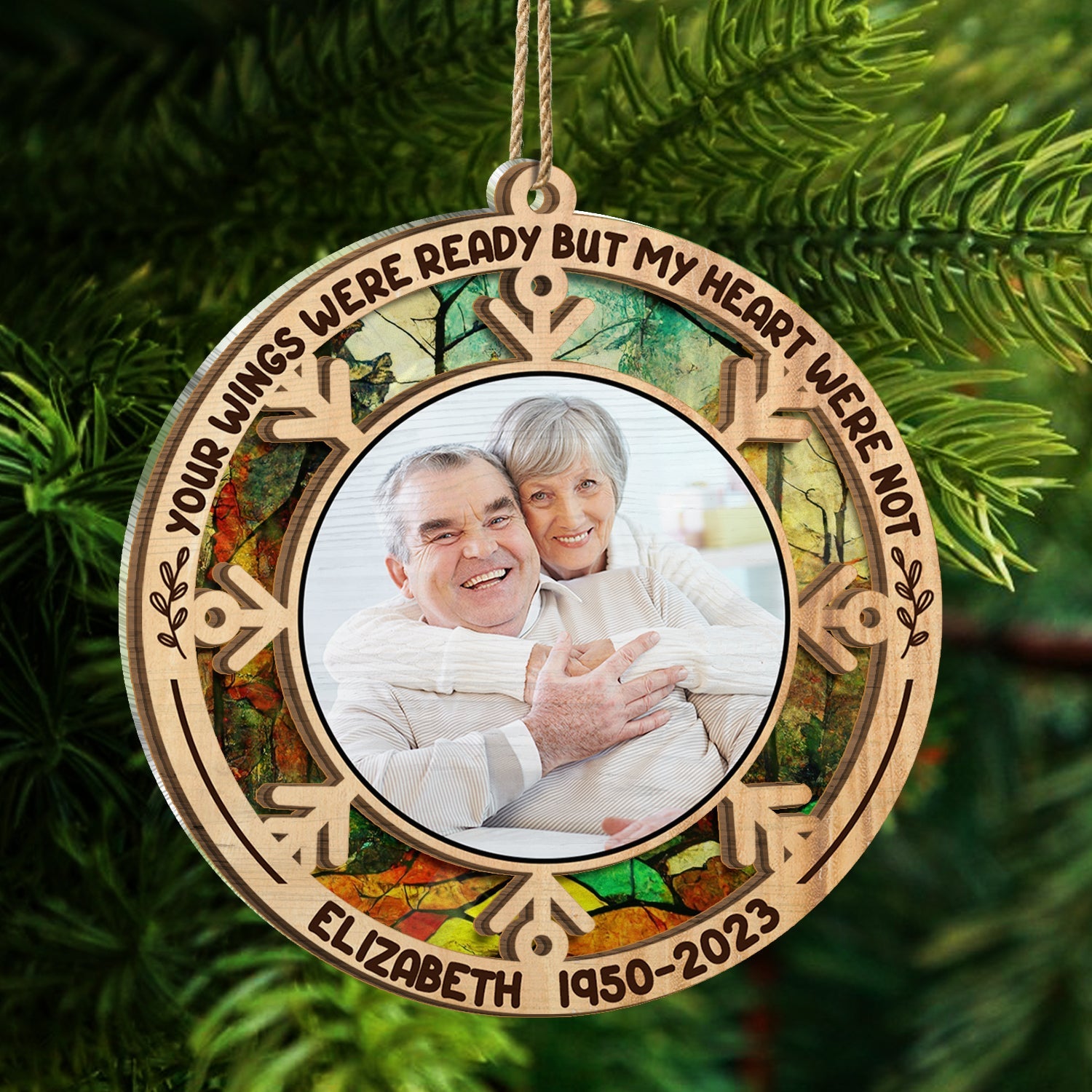 Custom Photo I Am Always With You - Memorial Gift - Personalized Suncatcher Ornament ORNA1210