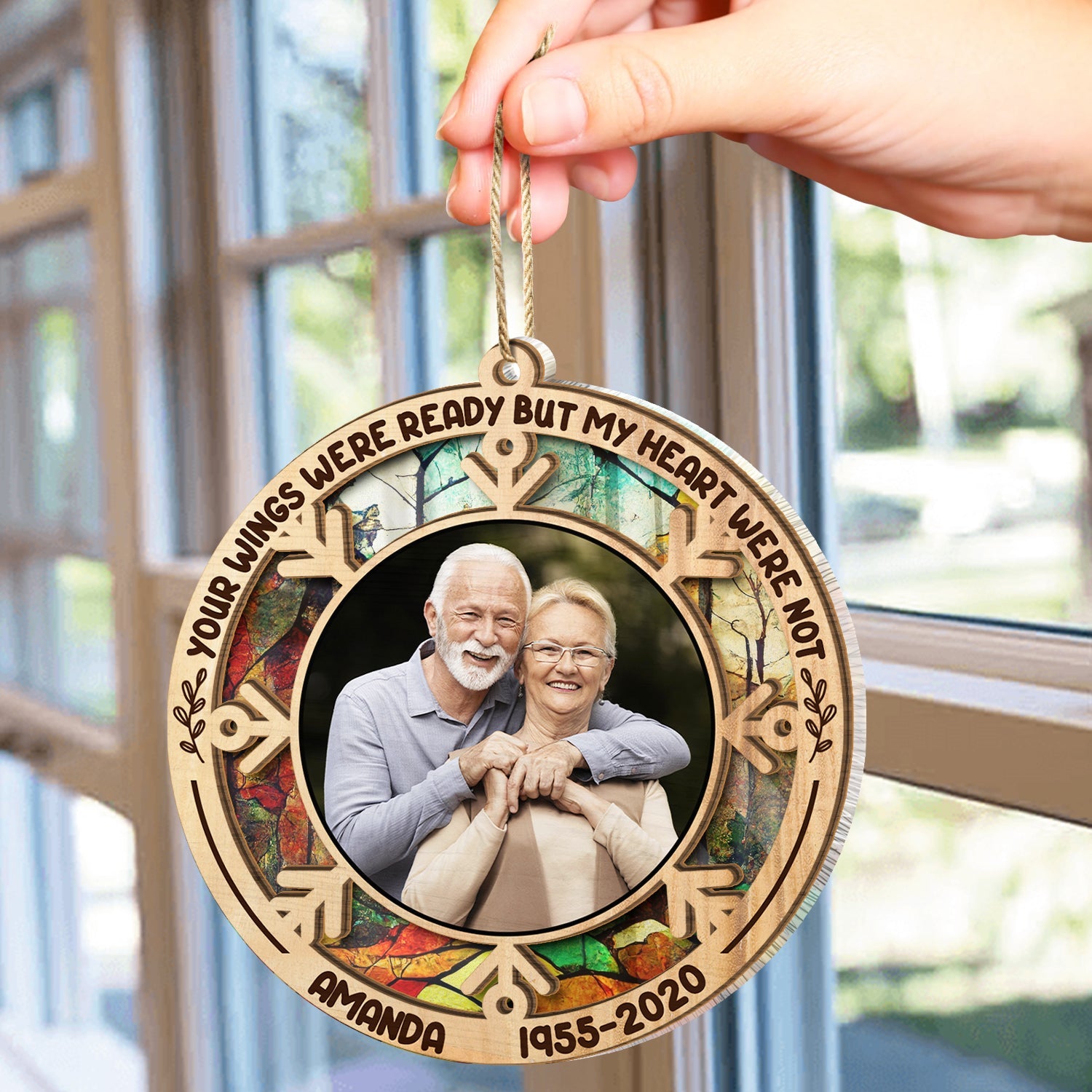 Custom Photo I Am Always With You - Memorial Gift - Personalized Suncatcher Ornament ORNA1210