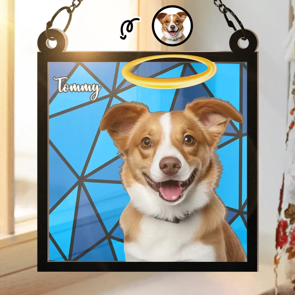 Custom Photo Life Is Better With Dogs Cats - Personalized Window Hanging Suncatcher Ornament ORNA1210