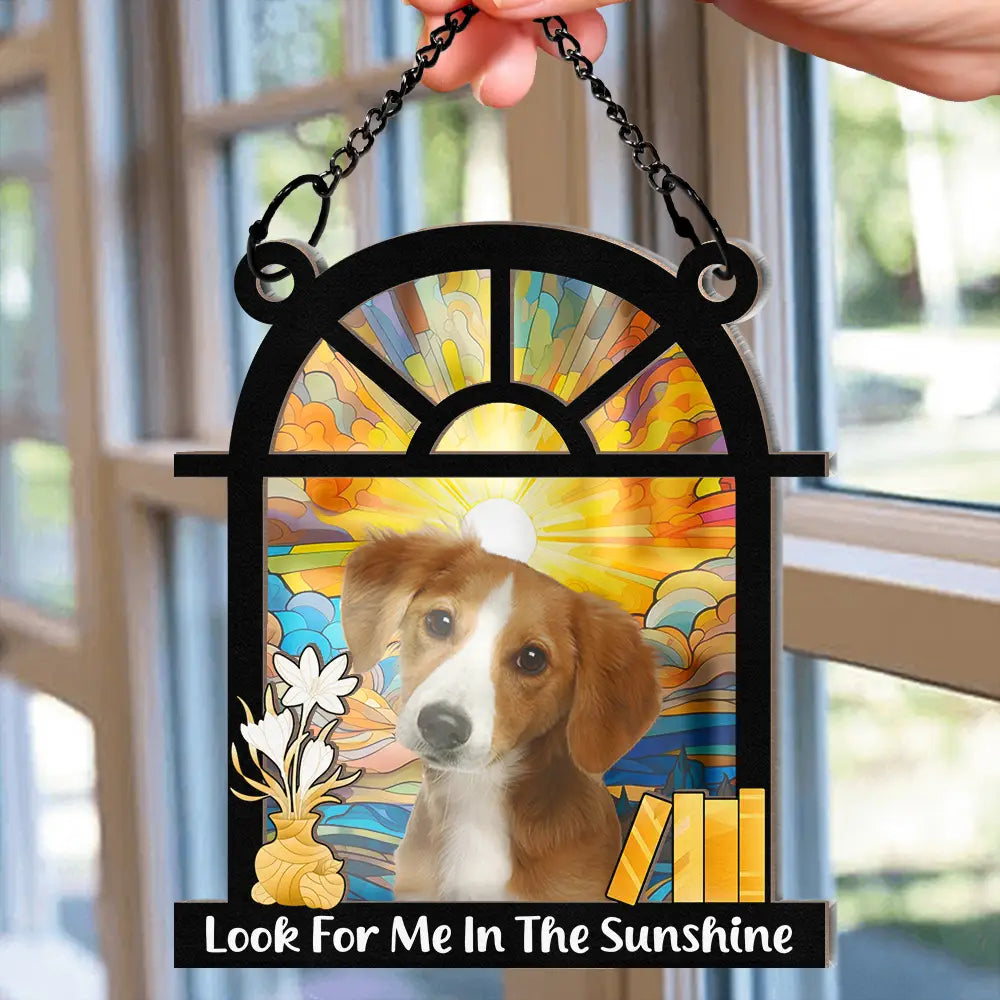 Custom Photo Look For Me - Personalized Window Hanging Suncatcher Ornament ORNA1210