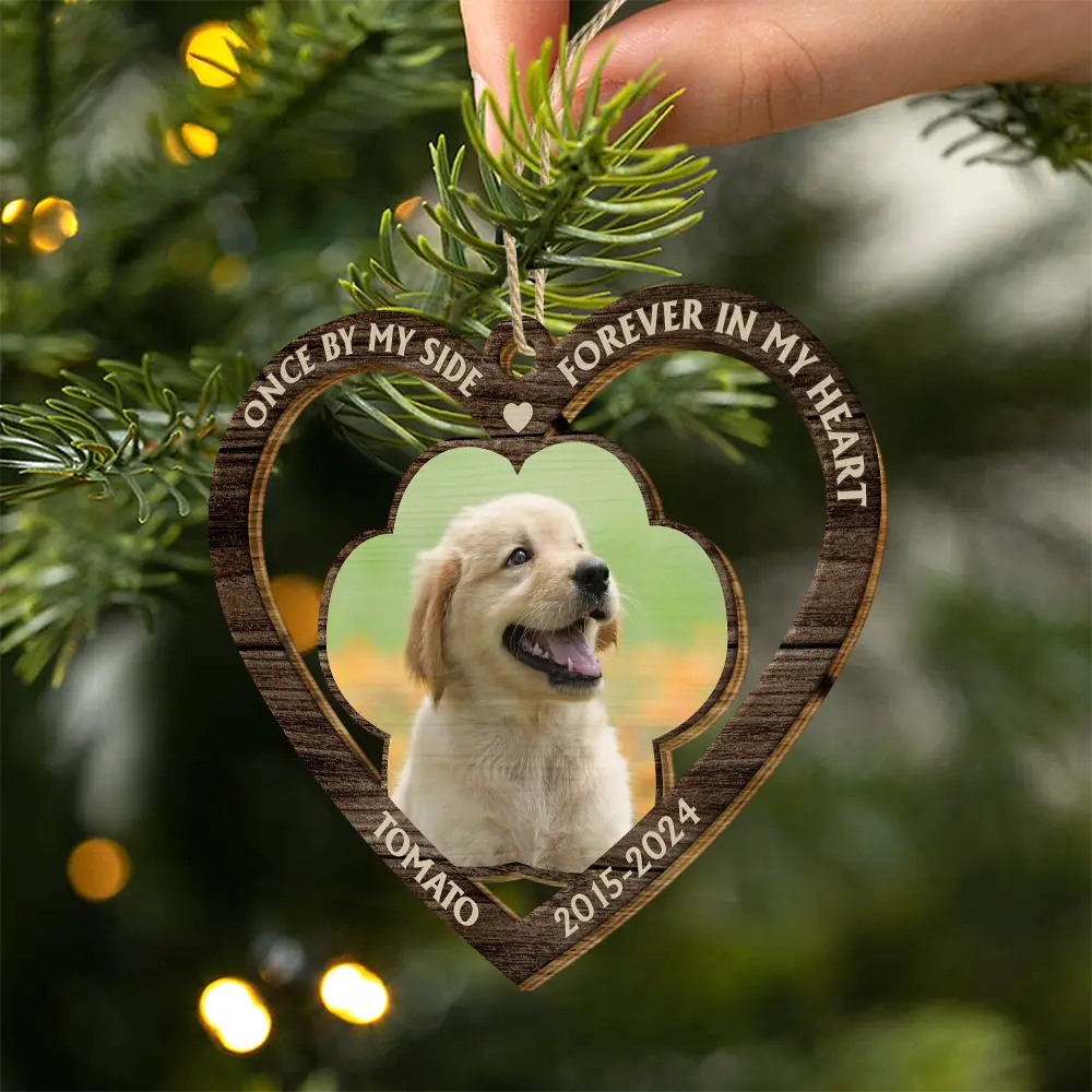 Memorial Custom Photo If Love Could Have Kept You Here - Personalized Custom Shaped Wooden Ornament ORNA1210