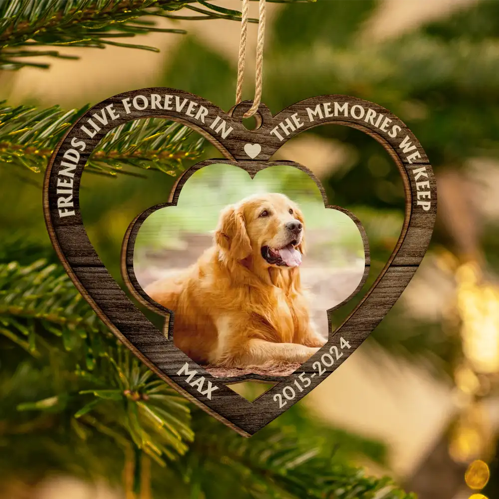 Memorial Custom Photo If Love Could Have Kept You Here - Personalized Custom Shaped Wooden Ornament ORNA1210