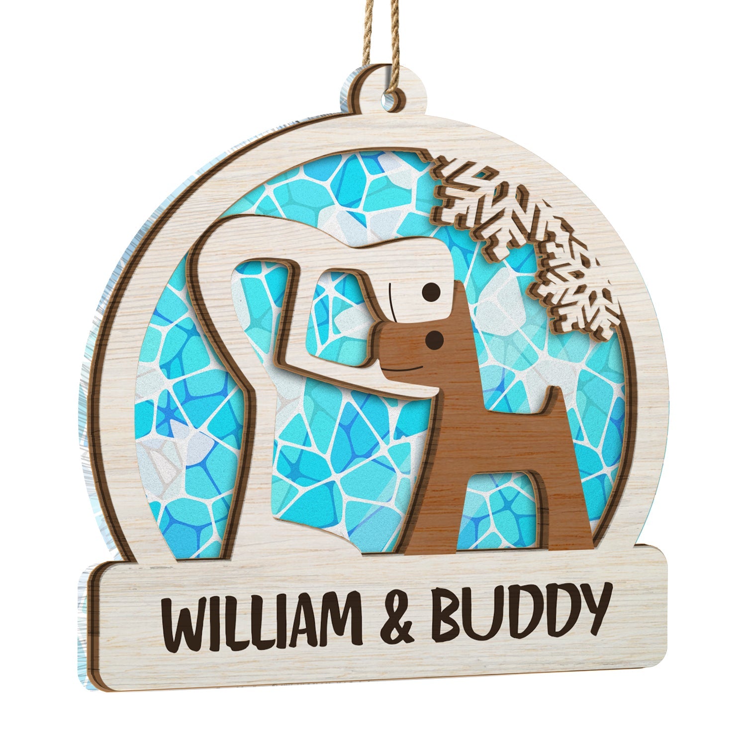 Loving Fur Babies - Christmas Gift For Dog Lovers, Cat Lovers, Pet Owners - Personalized Suncatcher Ornament ORNA1210