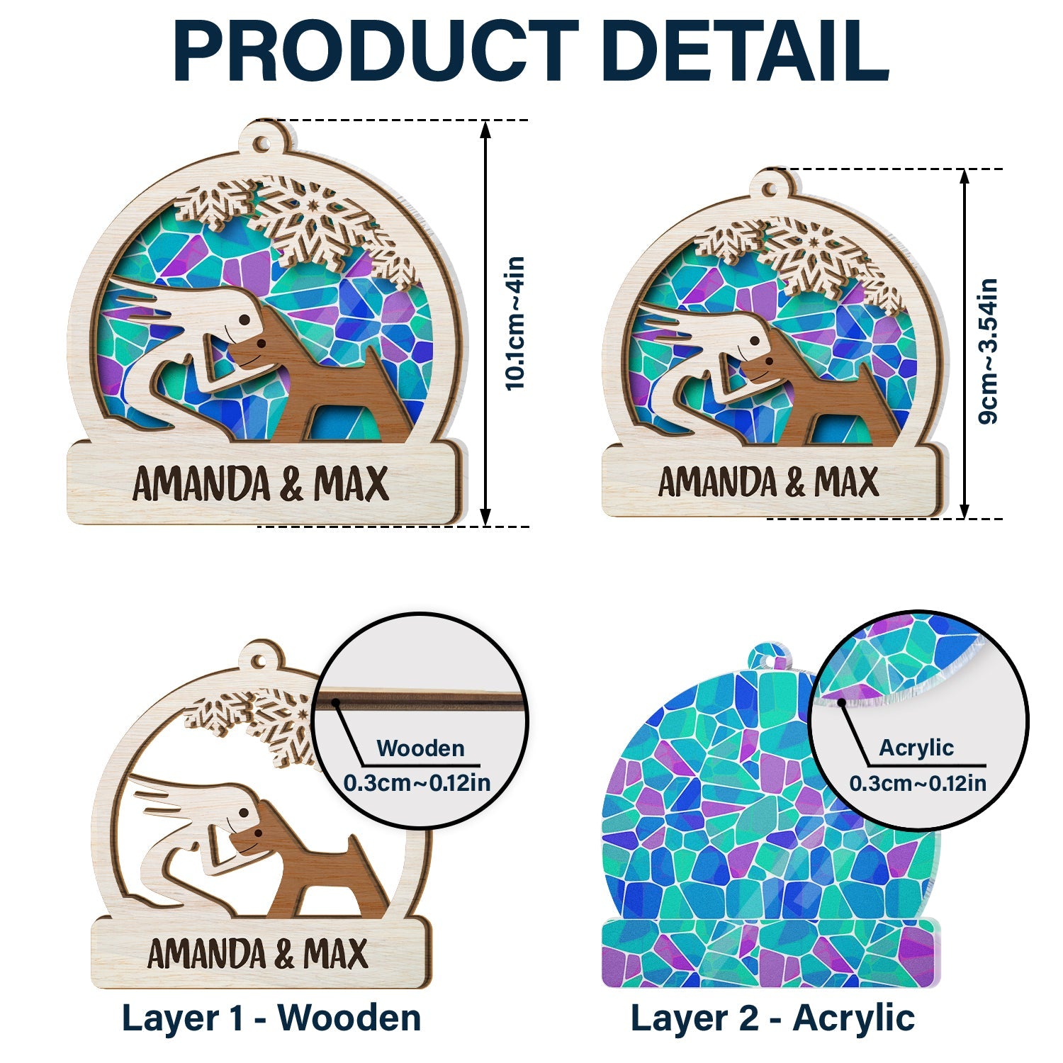 Loving Fur Babies - Christmas Gift For Dog Lovers, Cat Lovers, Pet Owners - Personalized Suncatcher Ornament ORNA1210