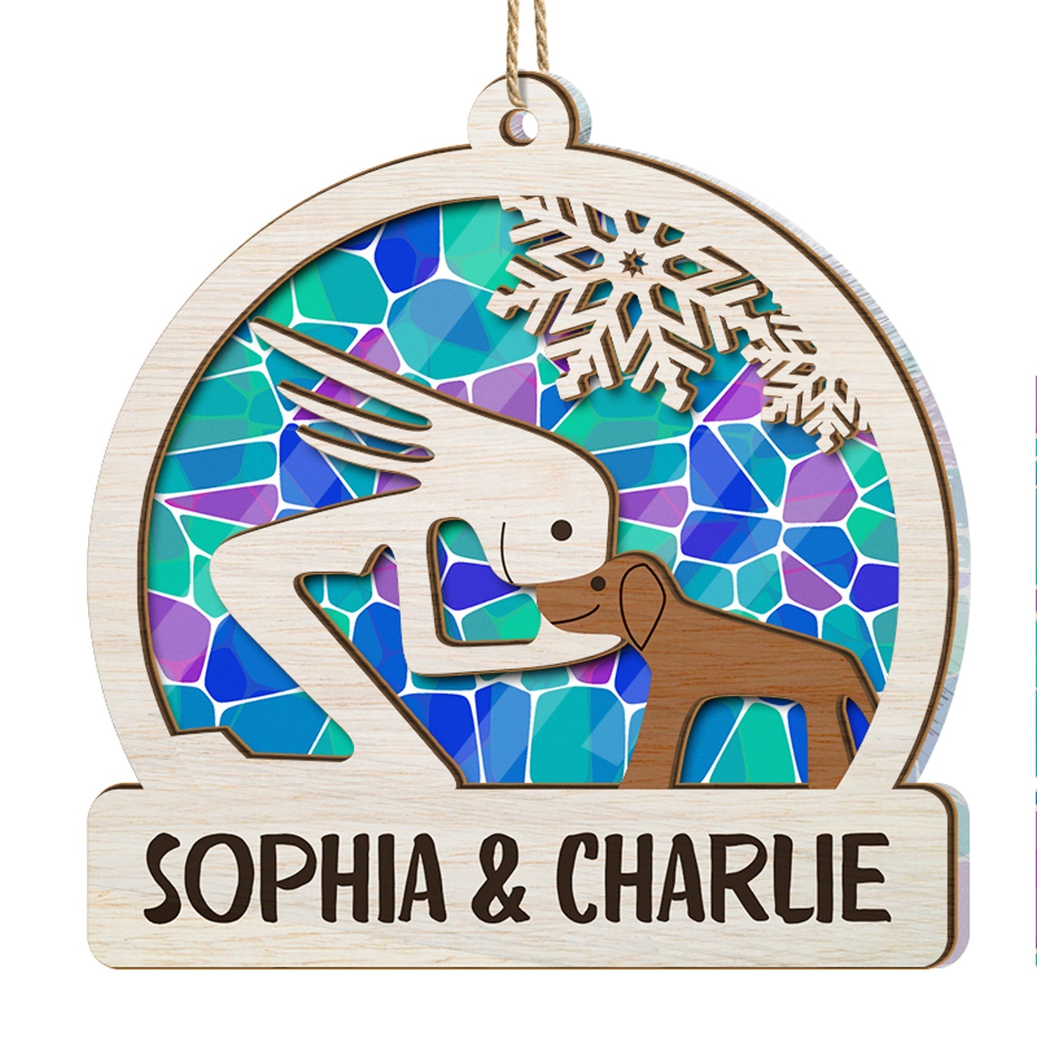 Loving Fur Babies - Christmas Gift For Dog Lovers, Cat Lovers, Pet Owners - Personalized Suncatcher Ornament ORNA1210