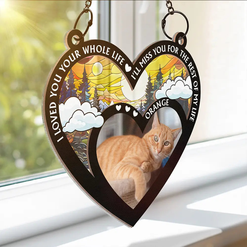 Custom Photo My Favorite Hello And Hardest Goodbye - Personalized Window Hanging Suncatcher Ornament ORNA1210