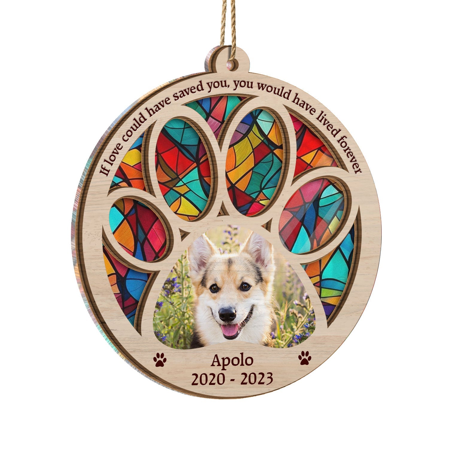 Custom Photo You Would Have Lived Forever - Christmas Gift Dog And Cat Lovers, Pet Memorial Gift - Personalized Suncatcher Ornament ORNA1210