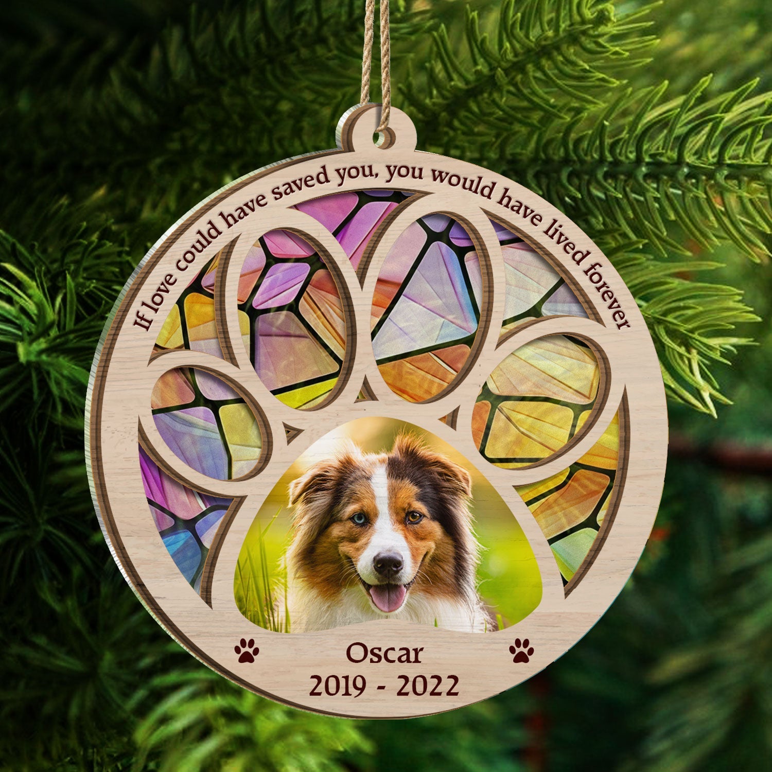 Custom Photo You Would Have Lived Forever - Christmas Gift Dog And Cat Lovers, Pet Memorial Gift - Personalized Suncatcher Ornament ORNA1210