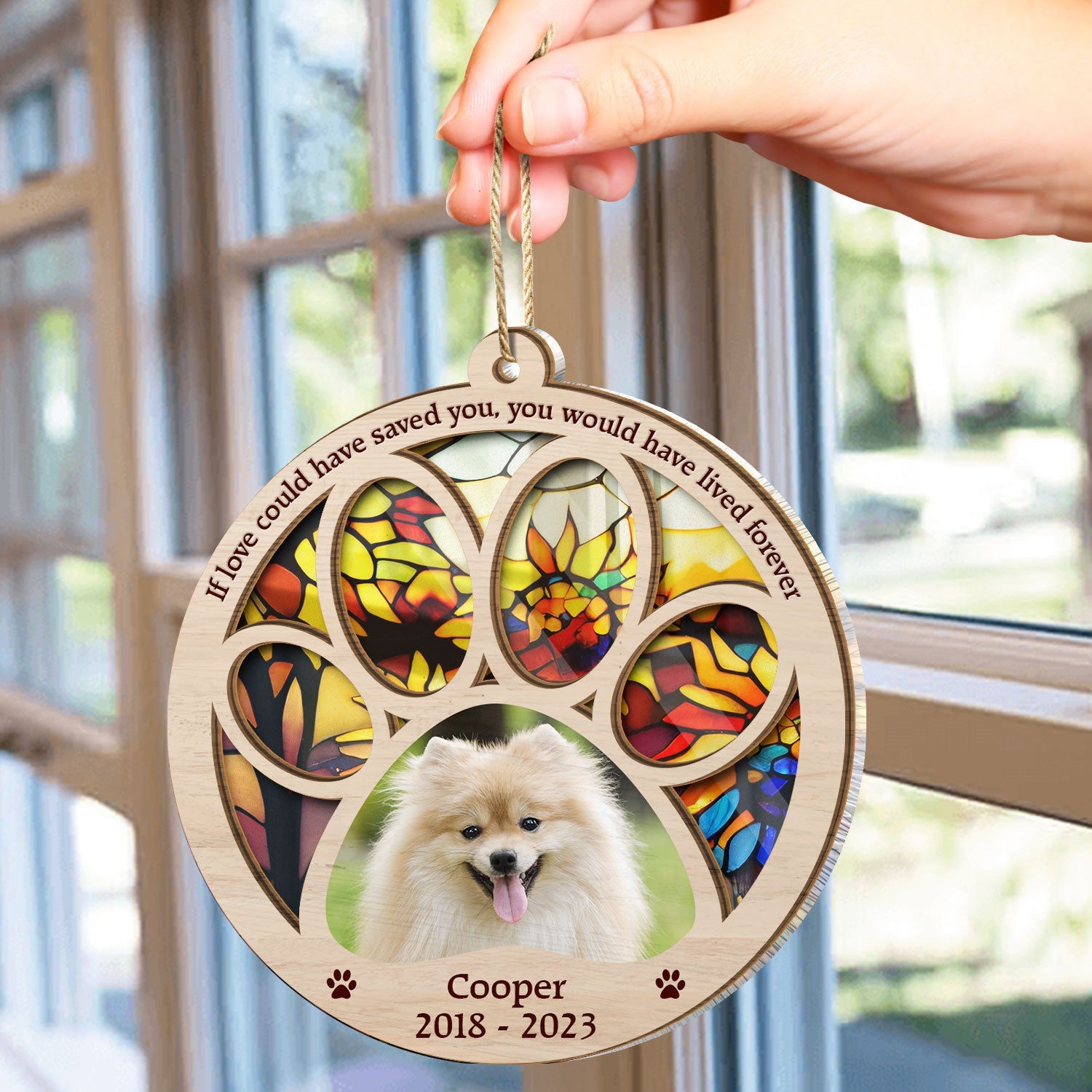 Custom Photo You Would Have Lived Forever - Christmas Gift Dog And Cat Lovers, Pet Memorial Gift - Personalized Suncatcher Ornament ORNA1210