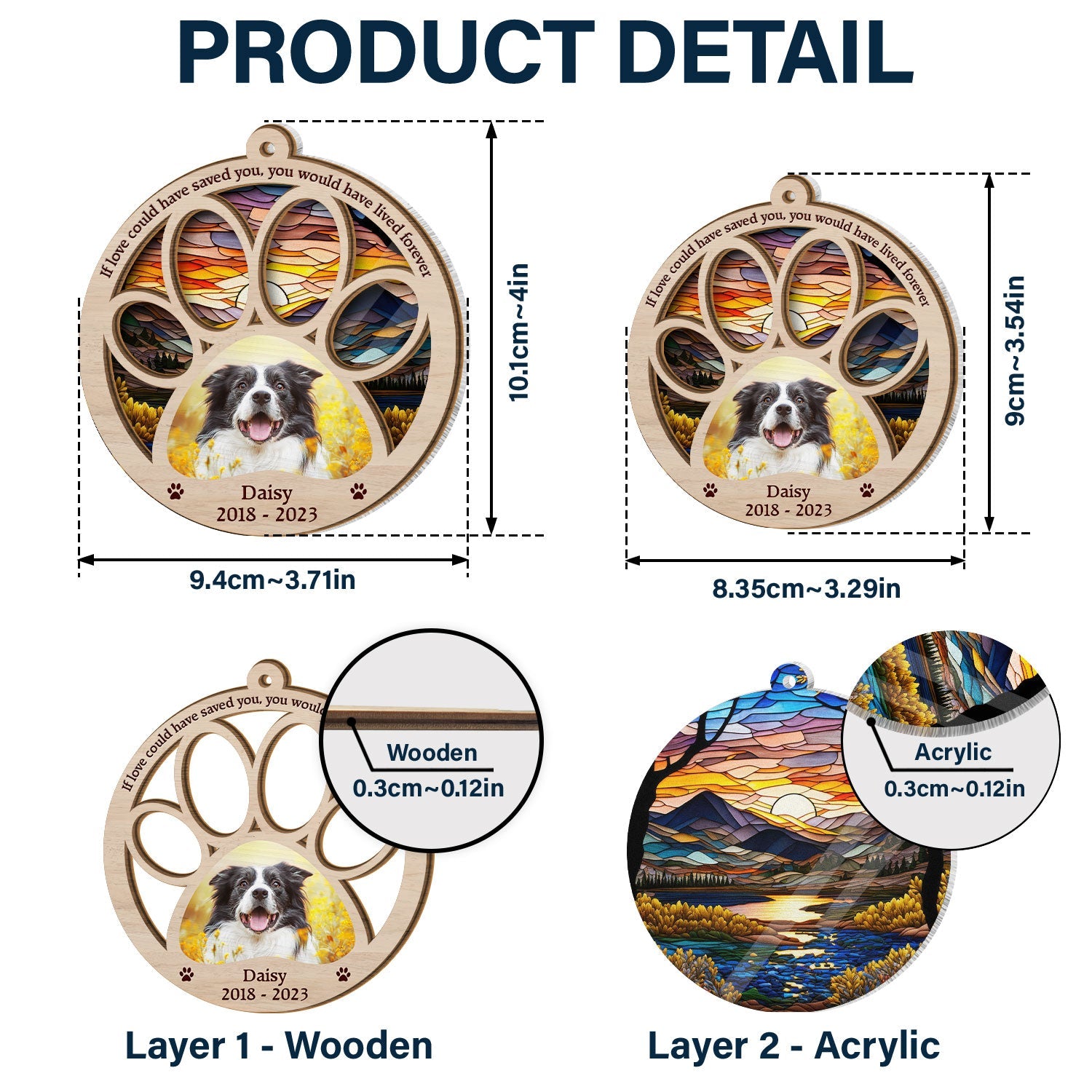 Custom Photo You Would Have Lived Forever - Christmas Gift Dog And Cat Lovers, Pet Memorial Gift - Personalized Suncatcher Ornament ORNA1210