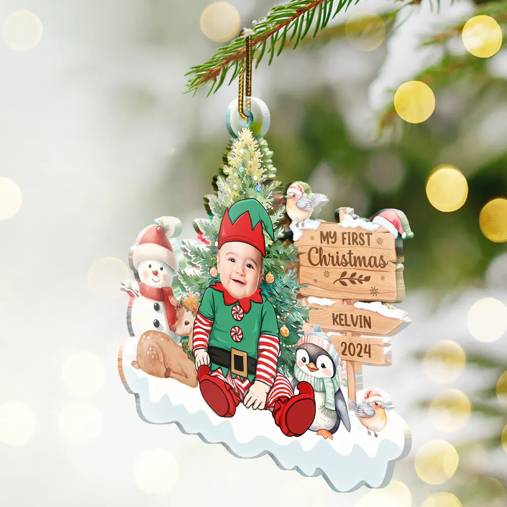 Custom Photo Our Greatest Gift - Personalized Custom Shaped Acrylic Ornament ORNA1210