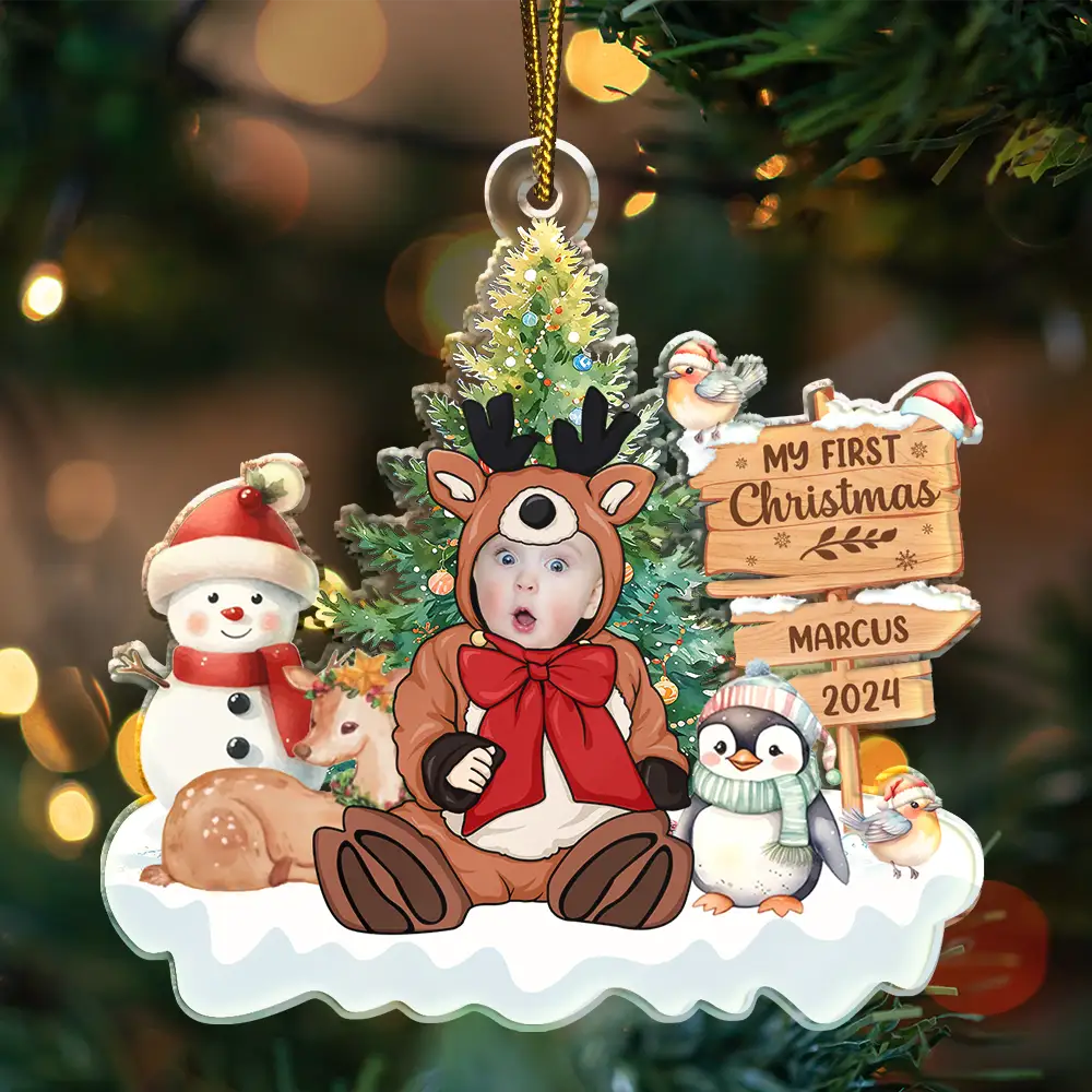 Custom Photo Our Greatest Gift - Personalized Custom Shaped Acrylic Ornament ORNA1210