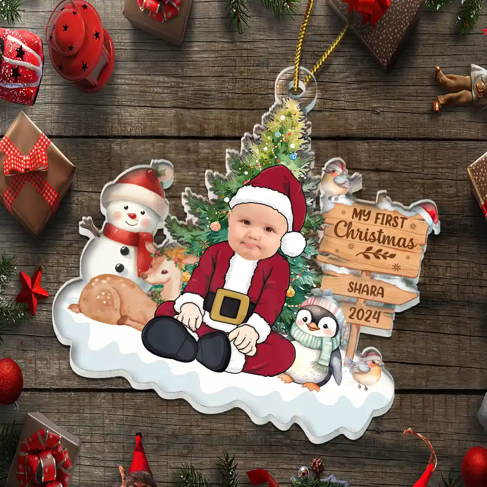 Custom Photo Our Greatest Gift - Personalized Custom Shaped Acrylic Ornament ORNA1210