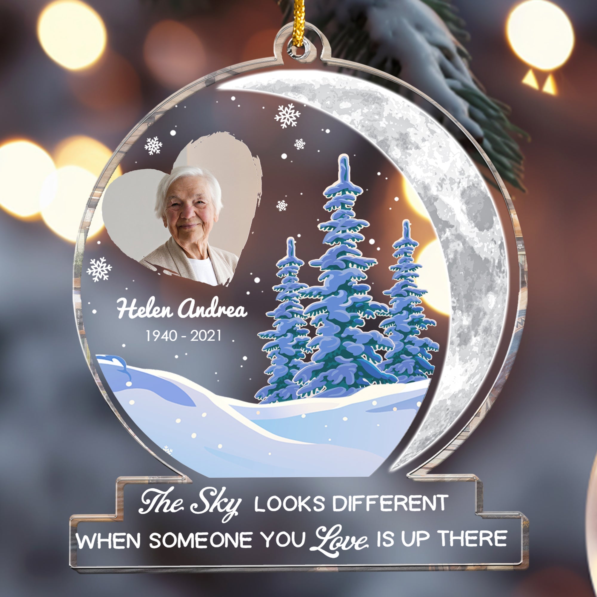 The Sky Looks Different When You Have Someone You Love Up There - Personalized Acrylic Ornament ORNA1210