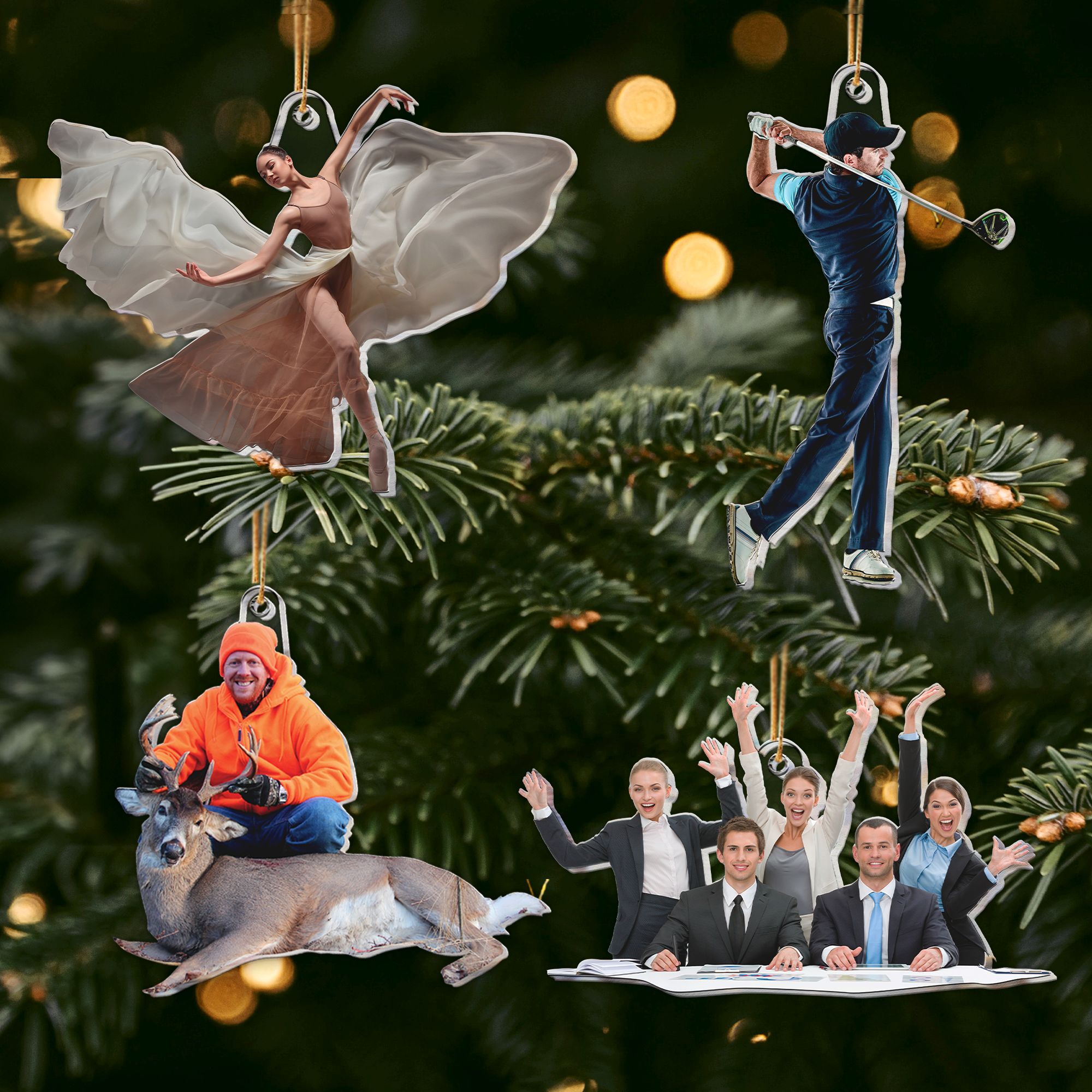 Gift For Grandparents - Personalized Family Photo Ornament ORN0810