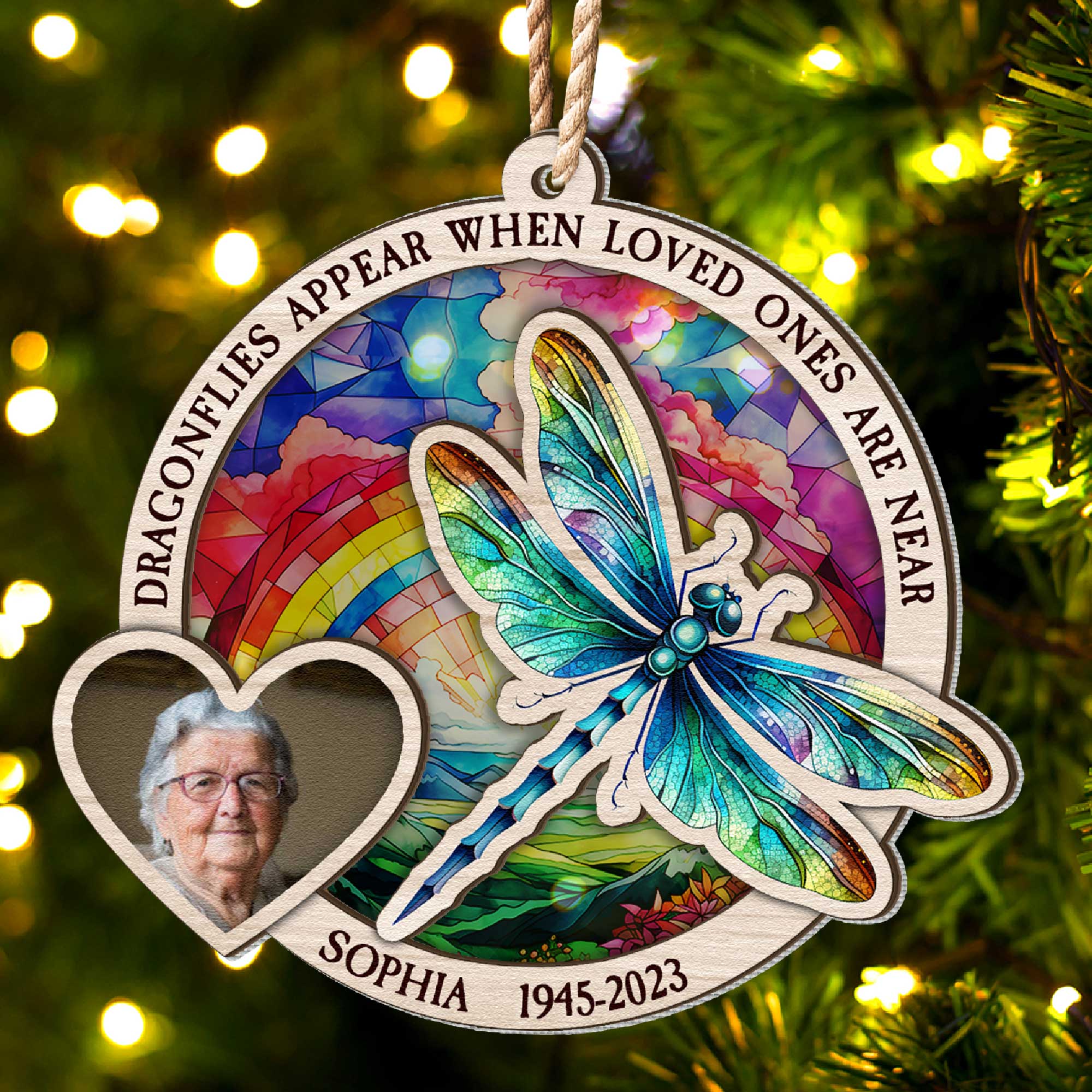 When Loved Ones Are Near - Personalized Suncatcher Ornament ORN0810