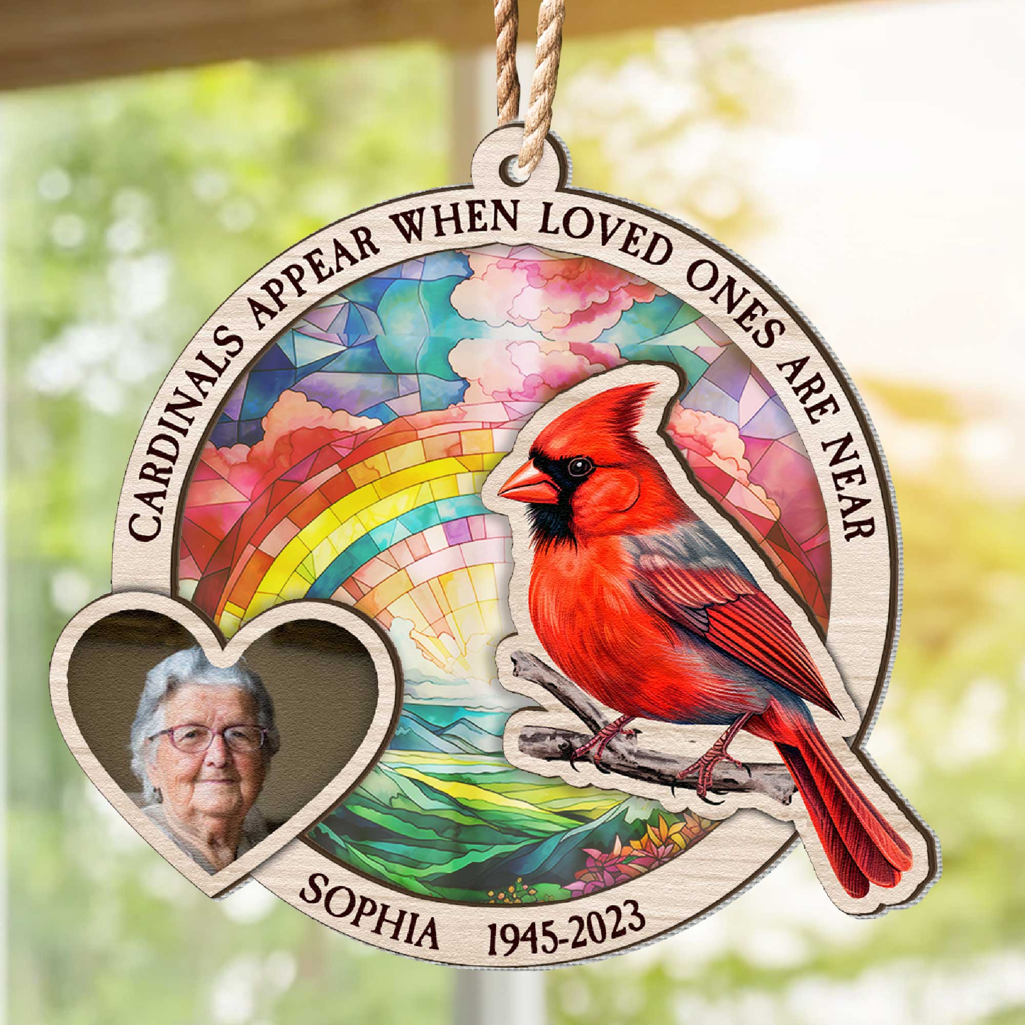 When Loved Ones Are Near - Personalized Suncatcher Ornament ORN0810