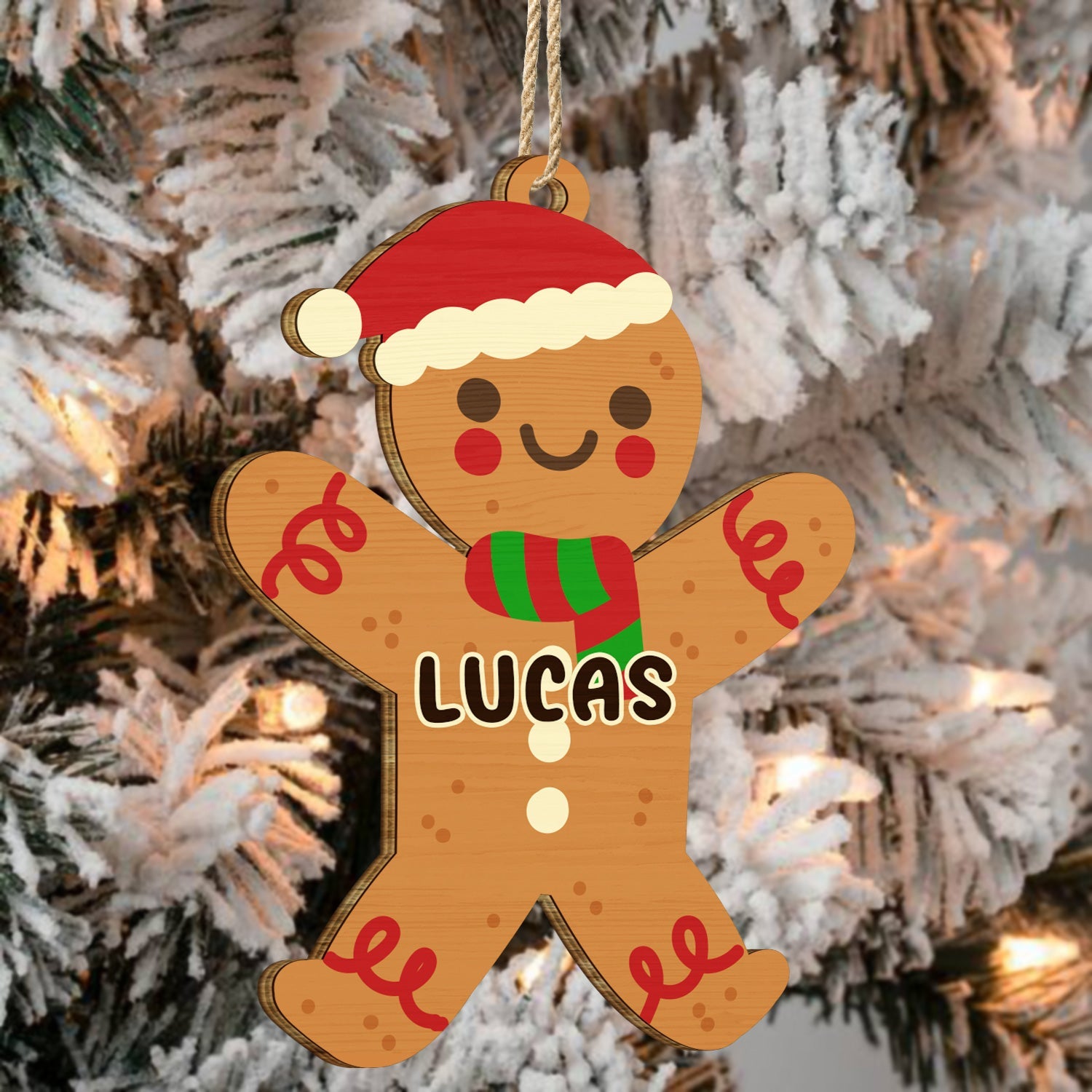 Set Family Cookies Perfect Batch Color - Christmas Gift For Parents, Grandparents, Pet Lovers - Personalized Wooden Cutout Ornament ORNA1210