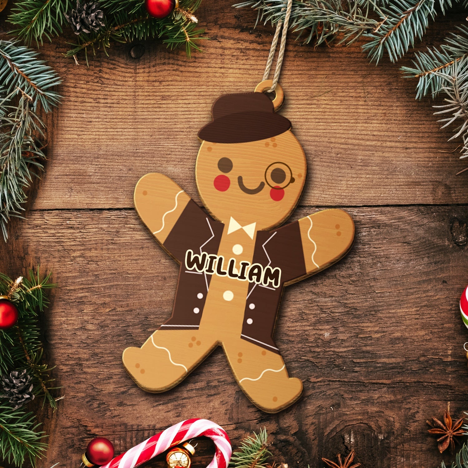 Set Family Cookies Perfect Batch Color - Christmas Gift For Parents, Grandparents, Pet Lovers - Personalized Wooden Cutout Ornament ORNA1210