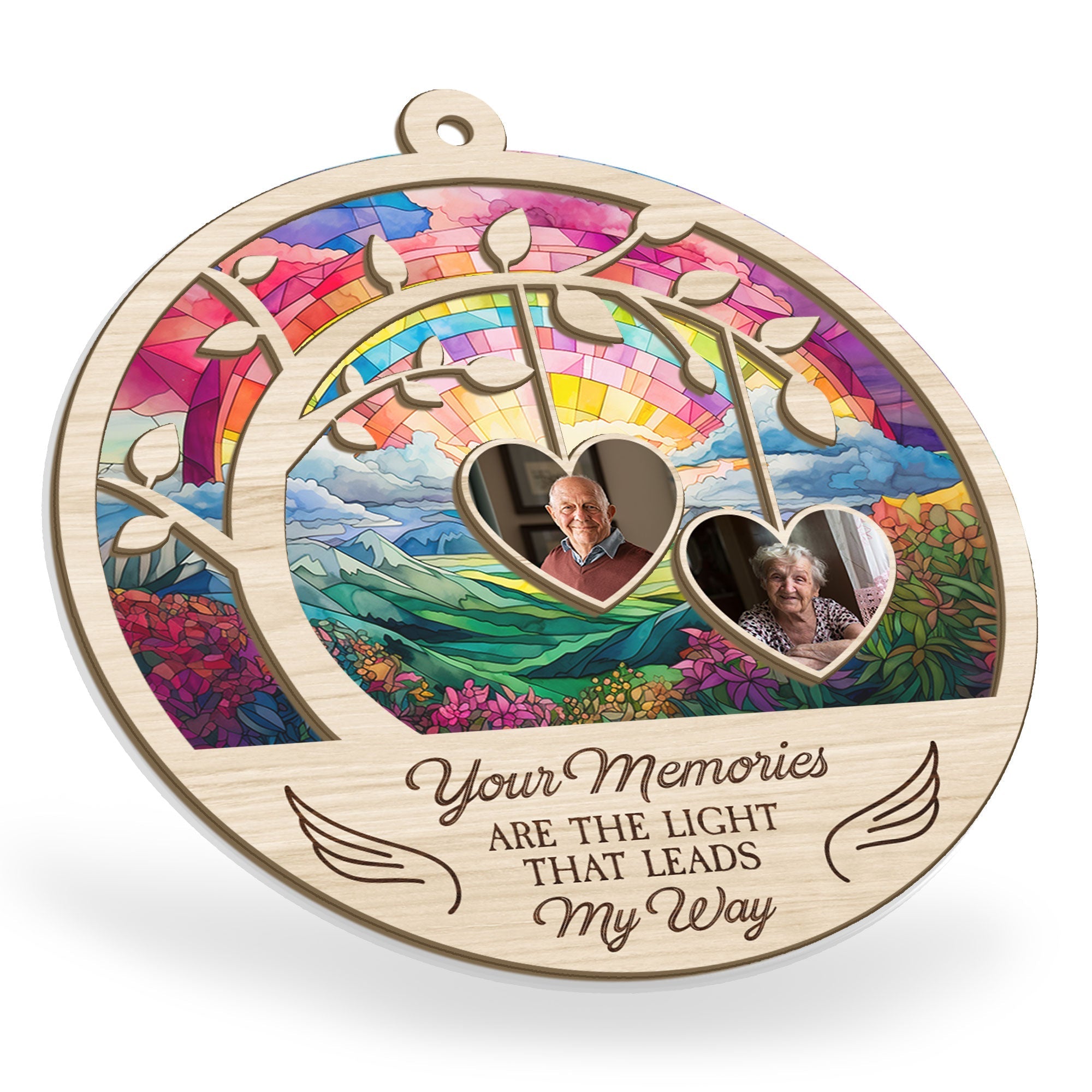 Your Memories Are The Light That Leads My Way - Personalized Suncatcher Ornament ORN0810