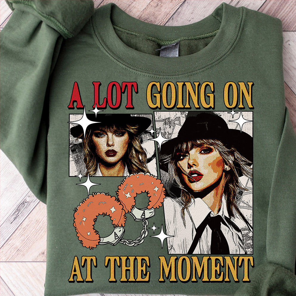 A Lot Going On At The Moment Shirt, Retro Vintage Eras Aesthetic, Concert Music Lover